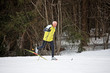 Foto: Senior beim Ski Langlauf im Winter Senior beim Ski Langlauf im Winter