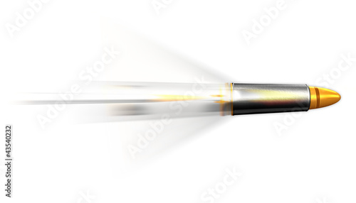 Illustration: Silver gold bullet missile rocket motion speed illustration Silver gold bullet missile rocket motion speed illustration