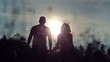 Video: lovers while sunset lovers while sunset