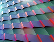 Abstract  vector background with urban elements and reflection