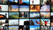 Montage 3D images of outdoor pursuits