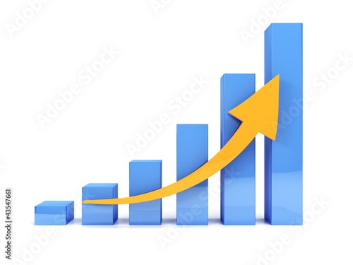 Photo: business graph business graph