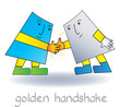 Simple SignMan Says...Golden handshake