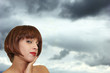 jeune femme de profil