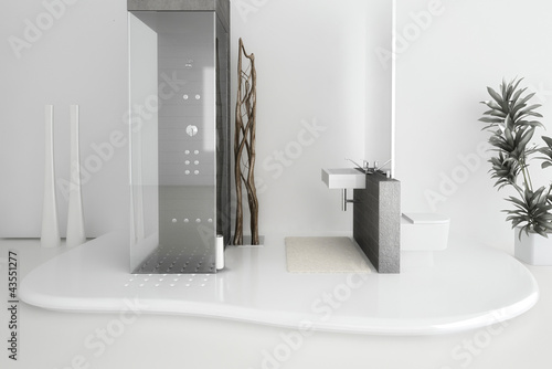Illustration: Modern Luxury Bathroom Design Interior Modern Luxury Bathroom Design Interior