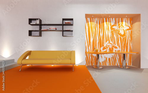 Illustration: Modern Luxury Loft / Apartment Architecture Interior Modern Luxury Loft / Apartment Architecture Interior