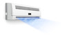 Illustration: Air conditioner blowing cold air Air conditioner blowing cold air