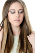 Portrait of the beautiful girl- Creative make-up