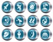 Vector: Space button set Space button set