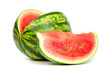 Fresh, ripe, juicy watermelon. Shot on White