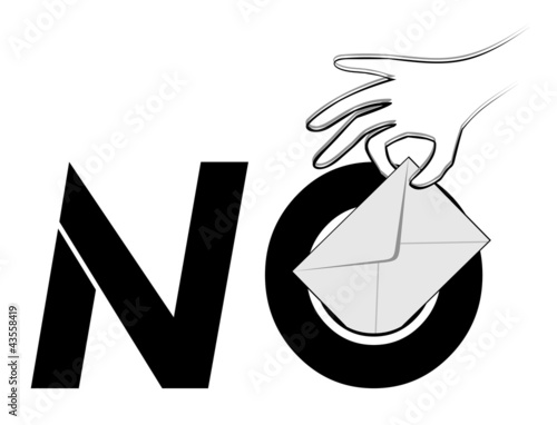 Vector: No vote message No vote message