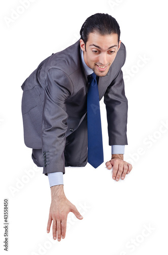 Foto: Businessman isolated on the white background Businessman isolated on the white background