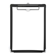 Illustration: White Paper On Clip Board White Paper On Clip Board