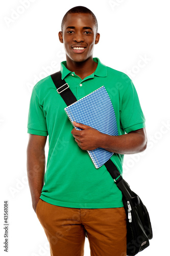 Photo: Its study time. Young african student Its study time. Young african student
