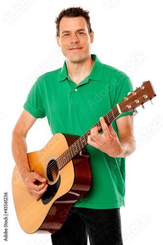 Photo: Smart rock guitar player at his best Smart rock guitar player at his best