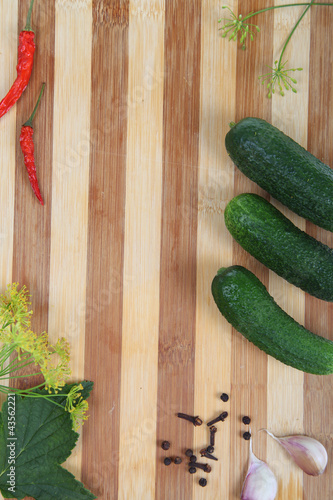 Photo: Prepare cucumbers for canning Prepare cucumbers for canning