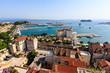 SPLIT, CROATIA - JULY 2: Aerial View on Diocletian Palace and Ci
