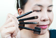 Close up Asian young woman make up.