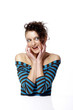 Photo: Woman looking happy Woman looking happy