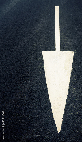 Photo: Arrow on the road Arrow on the road