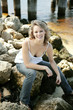 A teenage girl posing for the camera