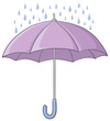Umbrella and rain