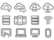Cloud computing icons