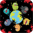 Cute monsters of apocalypse.