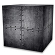 metal box (isolated with clipping path)