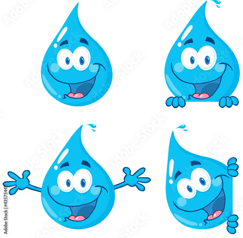 Water+drop+cartoon+character