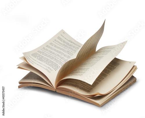 Photo: Book open pages riffling Book open pages riffling