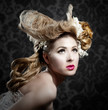 Foto: Hairdressing and makeup fashion woman Hairdressing and makeup fashion woman