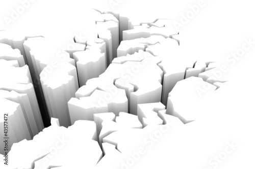 Illustration: Terrain crack Terrain crack