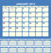 Calendar 2013