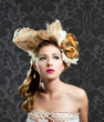 Hairdressing and makeup fashion woman