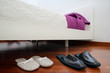 slippers in bedroom