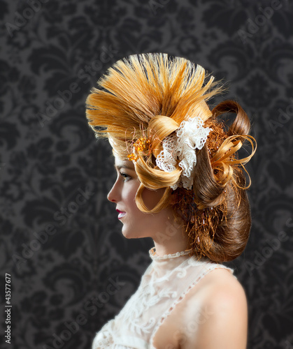 Photo: Hairdressing and makeup fashion woman Hairdressing and makeup fashion woman