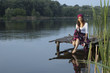 girl on the shore