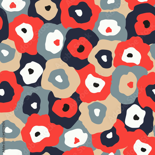 Vector: Colorful abstract flower pattern. Vector illustration Colorful abstract flower pattern. Vector illustration
