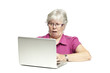 Photo: Senior using laptop Senior using laptop