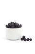 Photo: Cup of blackberries isolated on white Cup of blackberries isolated on white