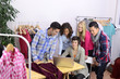 portrait of fashion designer team at work
