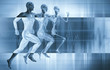 anatomy, muscles and sport concept
