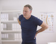Man suffering from backache