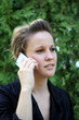 Young Attractive Businesswoman On the Phone