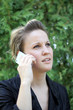 Young Attractive Businesswoman On the Phone