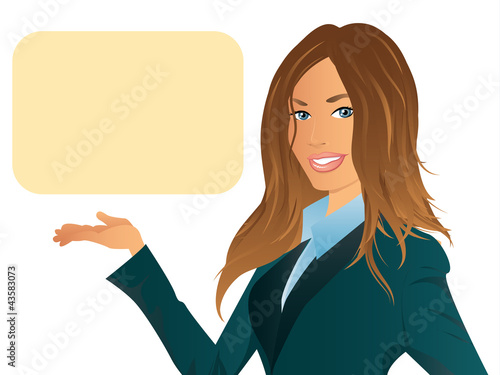 Vektor: Business Woman Illustration Business Woman Illustration