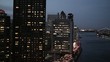 Video: New York City skyline traffic night manhattan birds view New York City skyline traffic night manhattan birds view