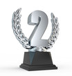 Ilustração: Second place trophy cup Second place trophy cup