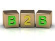 B2B Business-to-Business in building blocks